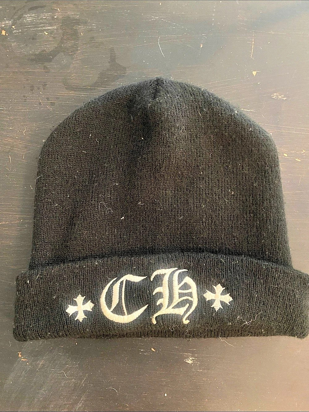 Chrome Hearts CH Logo Embroidered Beanie Black Beanie